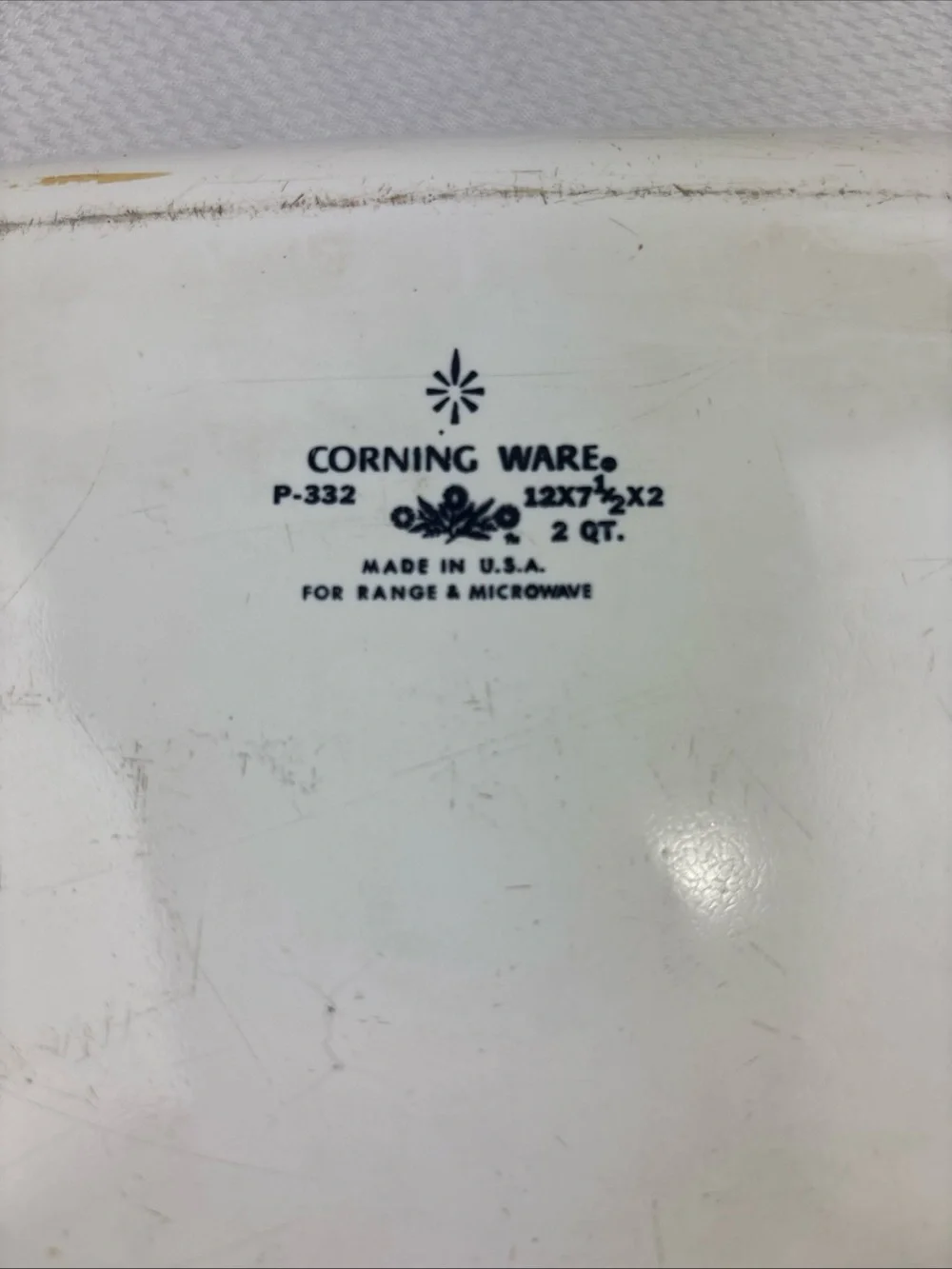 VTG Corning Ware Blue Cornflower Roaster Lasagna Pan Casserole P-332 12x7.5X2